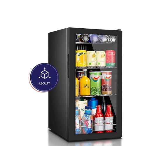 90L Glass Door Refrigerator, 2 Cu. Ft. Capacity, Black Glass Panel, 3 Shelves, Interior Light, Mechanical Temp Control, Fan Cooling, Inside Condenser | Model: RO-110SCK