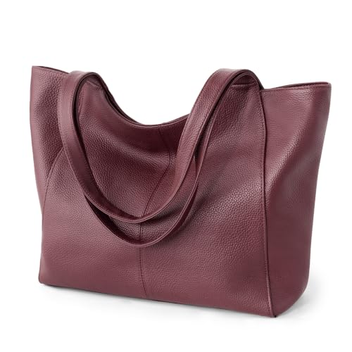 bafen Soft Genuine Leather Tote Bag