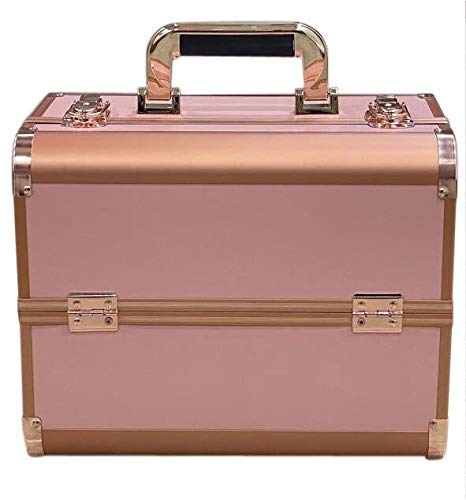Image of ADSON Solid 21 Cms Cosmetic Pouch (M ACFGGY Plain Rose Gold)