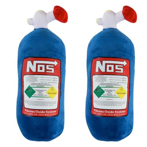 Car Neck Pillow,NOS Bottle Design Cool Car Headrest Back Support Pillow for Car Seat, Office Chair, Sofa,Travel Memory Foam Car Decor Head Back Rest Cushion Gift (2PCS Neck Pillows)