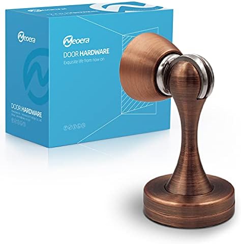 Neoera Magnetic Door Stop（Antique Copper Color）Door Stopper Strong Magnetic Door Catch for Hold Door Open, Anti-Rust, Heavy Duty for Various Door Types, Wall & Floor Mount 1Pack