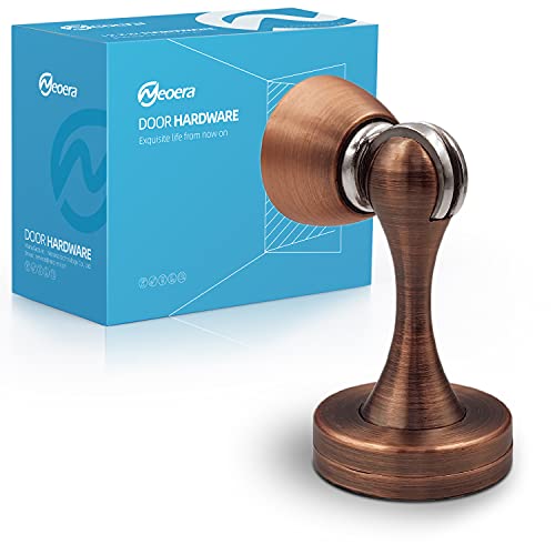 Neoera Magnetic Door Stop（Antique Copper Color）Door Stopper Strong Magnetic Door Catch For Hold Door Open, Anti-Rust, Heavy Duty For Various Door Types, Wall & Floor Mount 1Pack #TOP2