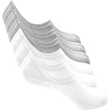 Bestele 6 Paar Unsichtbare Socken/Sneaker Socken für Damen und Herren,Baumwoll Unsichtbar Kurzsocken Rutschfeste No Show Füßlinge für Loafers Boots Schuhe