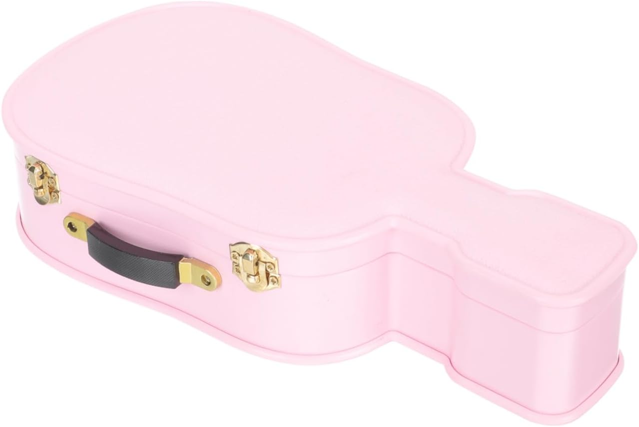 Musical Box Decor for Children Creative Violin Shaped with Mirror