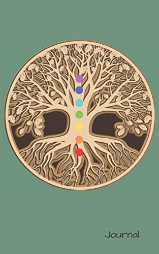 Chakra Tree of Life Journal: Sage Green 3D Brown & Beige Tree of Life Design with Cream Blank Pages Notebook Planner. Great Present for Birthday, ... Kids, Adults, Girls & Boys. 5â€x8â€ 100 pages