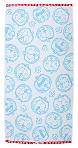 丸眞 バスタオル I'm doraemon ドラえもん メニーフェイシーズ 綿100% 抗菌防臭加工 2805017500