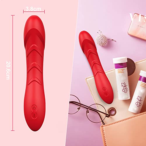 Silikon Vibrator G-Punkt Vibratoren für Sie Klitoris Leise und Stark 12 Vibrationsmodi Realistische AV Dildo Stimulator Erotik Extrem Sex Toys Sexspielzeug Analvibratoren für Frauen Paare – Bild 3