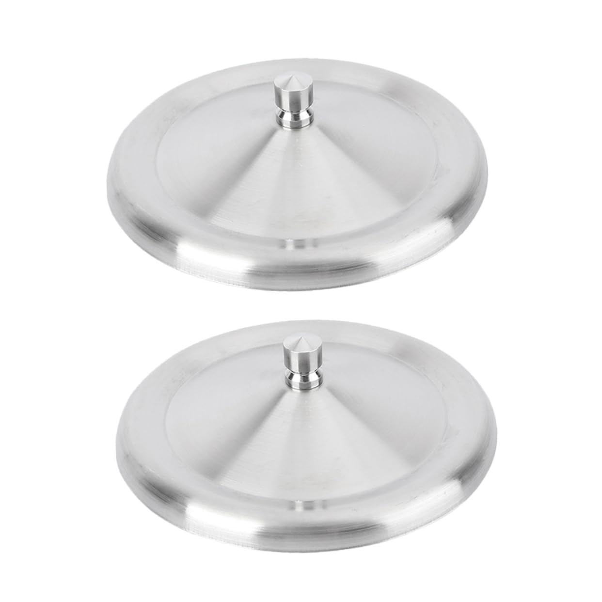HOMSFOU 2pcs Stainless Steel Lid Ceramic Tumbler Ceramic Espresso Cup Porcelain Coffee Cups Metal Coffee Cup Travel Coffe Mug Travel Cup Lids Mug Cover Stainless Steel Cup Lids Cup Cover, 10.2X10.2CM