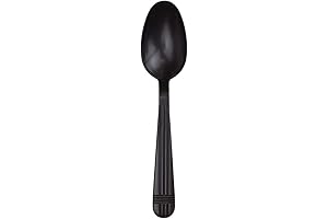 Get Long-Lasting Convenience with Premium Black Plastic Spoons by Karat