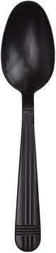 Karat U2063B PP Premium Extra Heavy Weight Tea Spoons - Black Case of 1000