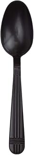 Sponsored Ad - Karat U2063B PP Premium Extra Heavy Weight Tea Spoons - Black (Case of 1000)