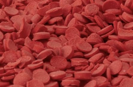 Miniatura 7 de Lentejuelas rojas comestibles  Acentos de confitería, sin gluten, sin huevo, sin nueces, Kosher, mezcla de chispas elegantes, para hornear,