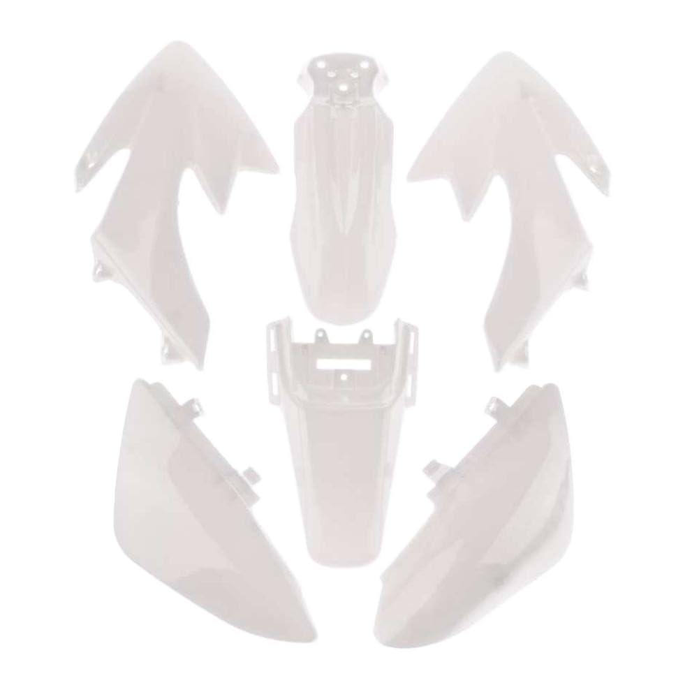 Kit carénage CRF50 plastique blanc haute densité pour moto