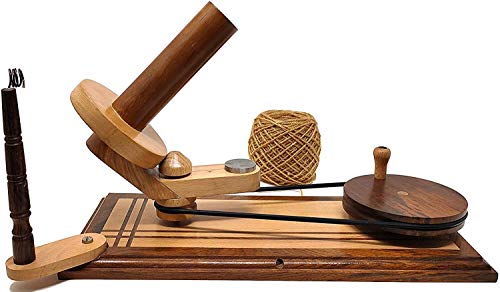 Yarn Items Rolling Umbrella Swift Yarn Winder and Yarn Storage Winders. (Twirling Mechanism Classic Machine)