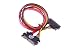 SMAKN(TM) 22-pin (7+15) Sata Male to Female Data and Power Combo Extension Cable - Slimline Sata Extension Cable M/f - 20inch (50cm)