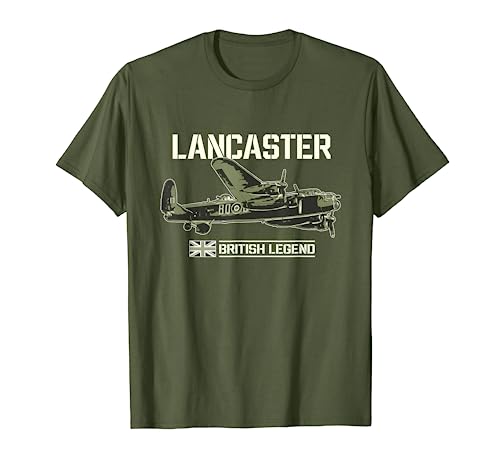 RAF Lancaster Bomber Aircraft British Legend WW2 War Plane T-Shirt