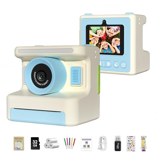 Kids Camera with Instant Print, 48MP Video, 2.4