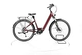 Campus E Bike SM18 Trekking E-Bike Damen Herren 28 Zoll Elektrofahrrad, Shimano 60 Nm 630 Wh, 9 Gänge, Hydraulische Scheibenbremse 160-175 cm rot (Generalüberholt)
