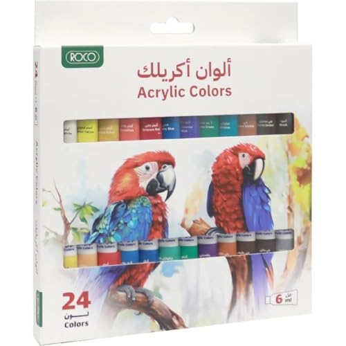 Roco Assorted Acrylic Paint 24 x 6 ml