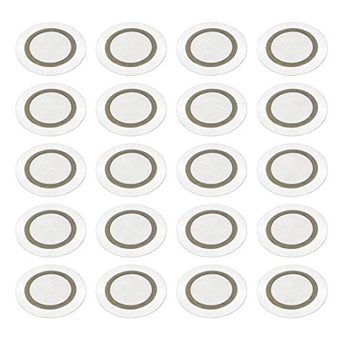 XYWHPGV 20 Pcs Piezo Discs 20 mm Acoustic Pickup Transducer Microphone Trigger Buzzer Drum Guitar (14509 6bc3d 4e133 16be7 04103 33732
