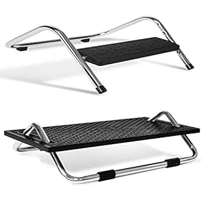 Voetsteun – Ergonomische voetensteun voor kantoor en kantoor – voetensteun bureau beensteun – traploos verstelbaar – kruk voetenbank – Desk Gadgets – voetsteun (Friend)