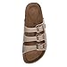 CUSHIONAIRE Women's Lela Cork footbed Sandal with +Comfort, STONE 9