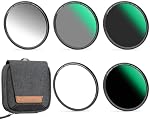 K&F CONCEPT 67mm 5-in-1 Kit d'objectif magnétique, Inclut GND8+ ND8+ ND64+ ND1000+ Anneau d'adaptateur, revêtement multi-couches de densité neutre HD Verre optique & Pochette étanche (Nano-X) Series)