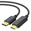 Vorothin 4K DisplayPort to HDMI Cable 4 Feet, Nylon Braided DP to HDMI Cord Adapter Male to Male High Speed Compatible for Dell, HP, Insignia, Samsung, More-Not Bidirectional