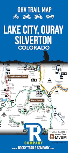 Rocky Trails Company Lake City, Ouray, Silverton, Colorado OHV Trail Map