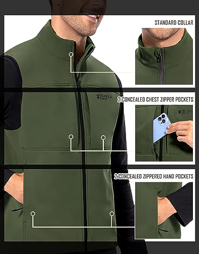 Chaleco de golf softshell Pioneer Camp con forro polar ligero de hombre 3