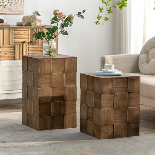 Table de chevet rectangulaire en bois pour optimiser vos petits espaces