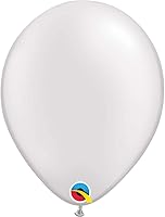 Vista 1 de Qualatex 43788 Globos de látex blanco perla, 11 pulgadas, color blanco, paquete de 100
