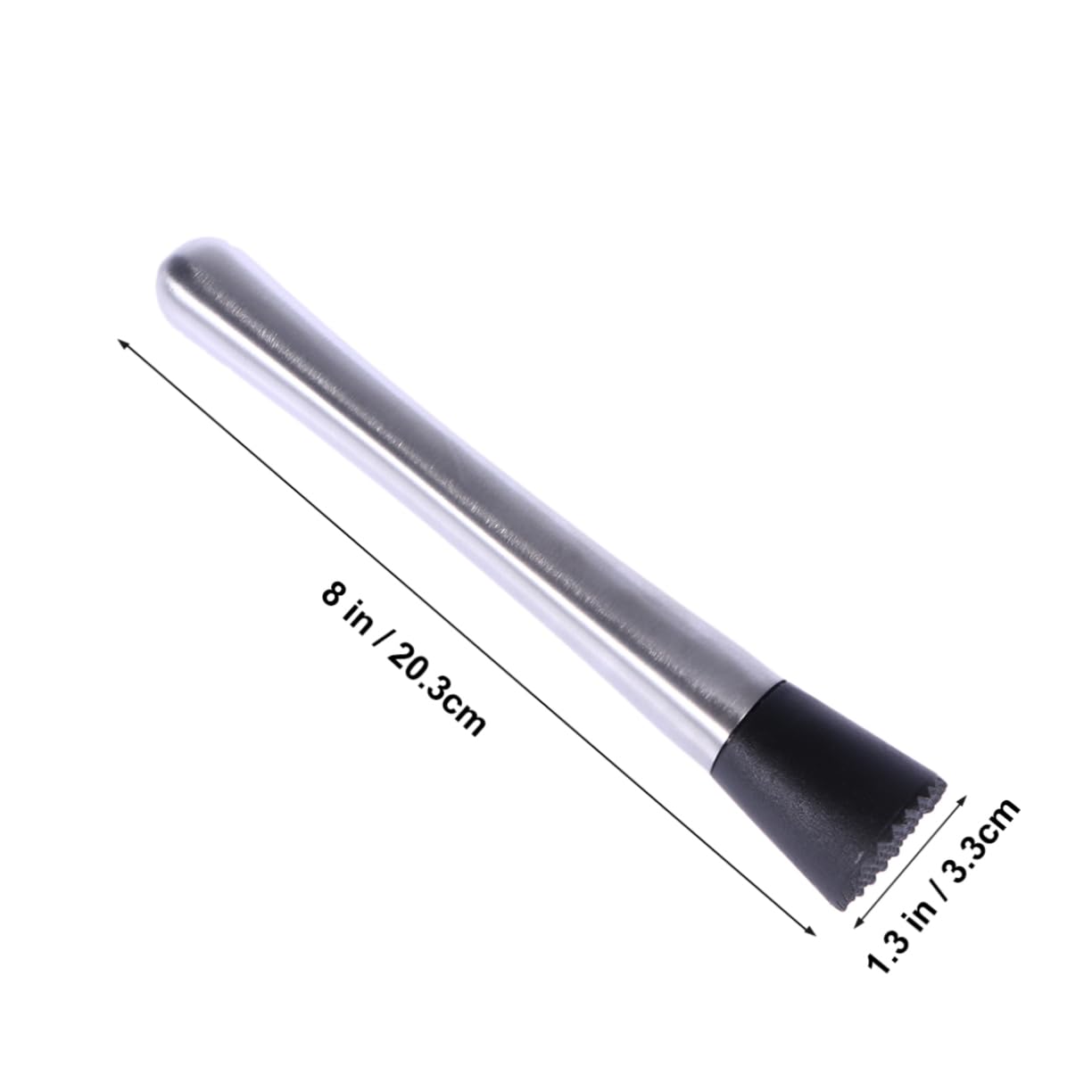 Unomor 304 Stainless Steel Cocktail Muddler Wine Stirrer Ice Crusher Stick Sturdy Design Smooth