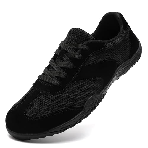 Image of Men's Barefoot Shoes Slip On Walking Tennis Sneakers for Men Zero Drop Sole Minimalist Running Shoe Lightweight Gym Workout Casual Fitness Black C US 11