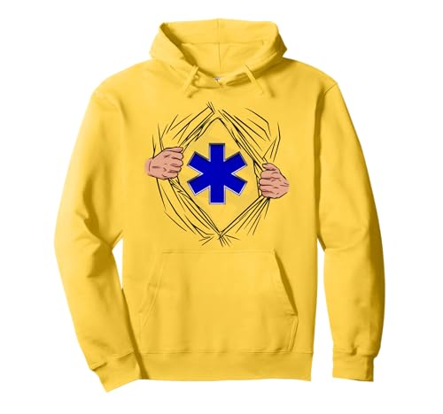 Ambulancier Super-héros Idée-cadeau Ambulance Ambulancière Sweat à Capuche
