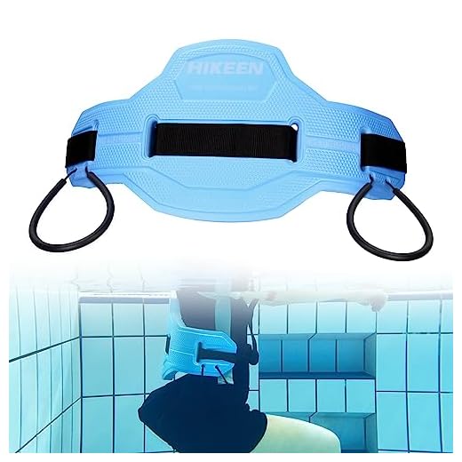 Swim Floating Belt,Water Aerobics Swimming Belt with Fixing Straps,Jogger Floatation Aid Buoyancy Belt for Swimming Pool Fitness and Fitness Workout Therapy (Blue, Regular Size（48 in）)