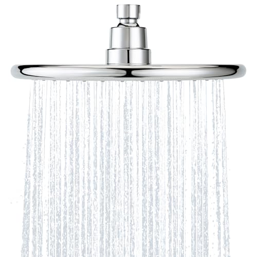 BOPai 9 Inch Rainfall Shower Head - Air In Take Water Saving Rain Showerhead, Chrome