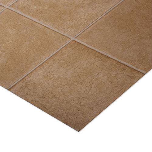Preisvergleich Produktbild casa pura® CV Bodenbelag Malaga / Beige / edle Fliesenoptik / Oberfläche strukturiert / Meterware (200x300cm)