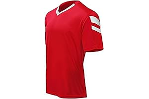 Epic Adult Munich V-Neck Red Soccer Jersey