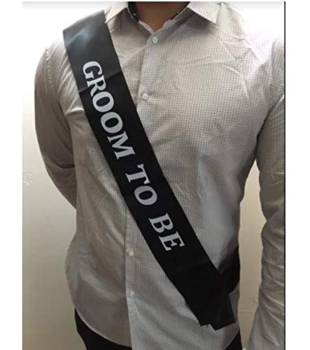 Alandra PartyUnisex Sash-g Groom To Be Sash, Black