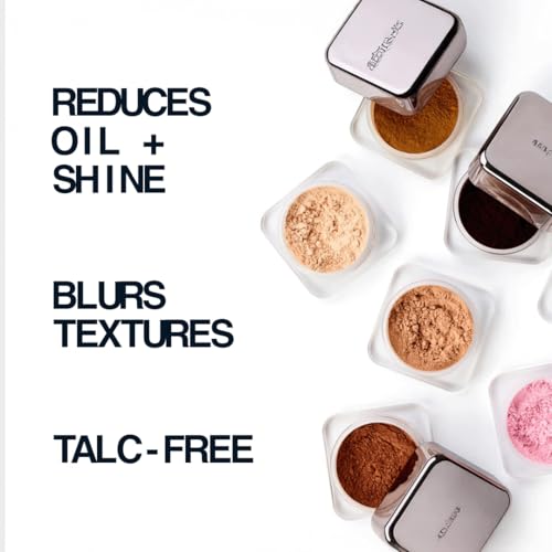 about-face Curtain Call Set & Smooth Loose Powder Bow – Lightweight, Oil-Absorbing Setting Powder with Rice Starch & Corn-Based Talc Alternative – Vegan, Cruelty-Free, – 0.35oz (Translucent)