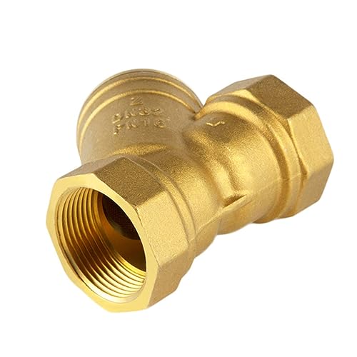 Cabilock Brass Strainer Y-type Valve Simple Small Strainer Dn15 Impurities Easy Cleaning