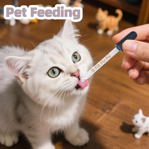 Atdcoek 6 Pack Glass Pipette Dropper with Brush - Bent & Straight Tips, 1 ml Eye Droppers for Essential Oils, Lab, Crafts, Measuring and Transferring Liquids