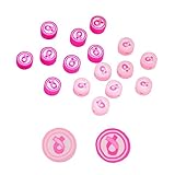 100 Pieces Pink Ribbon Polymer Clay Beads Breast Cancer Awareness Themed Polymer Clay Beads Handmade Soft Spacer Beads for DIY Necklace Bracelet Jewelry Earring Hair Clip Making Supplies