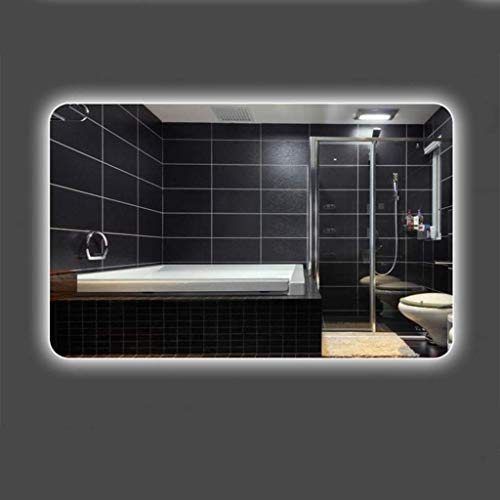 Miroir de beauté à LED en verre argenté de haute précision