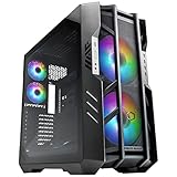 Cooler Master HAF 700 PC-Gehäuse – Full-Tower, E-ATX-kompatibel, 5 x vorinstallierte Lüfter, drehbare Kühlerhalterung, High-Airflow-Kühlung, TG-Seitenwand, werkzeugloses Design, inkl. ARGB-Controller