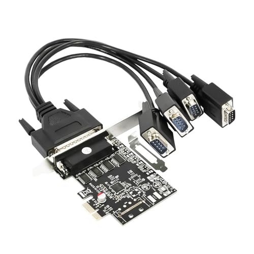 Carte PCI Express 4 ports haute vitesse avec low profile pour PC de bureau