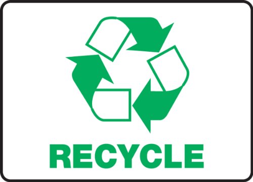 Plaque de recyclage souple adhésive pour bac de tri collectif