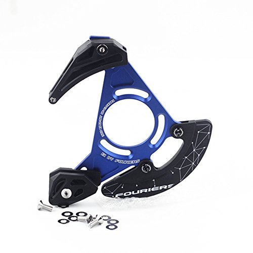 Fouriers Mtb Enduro Downhill Chain Guide Bash Guard Retention Device 32-38T (Blue, Iscg-05) #TOP19