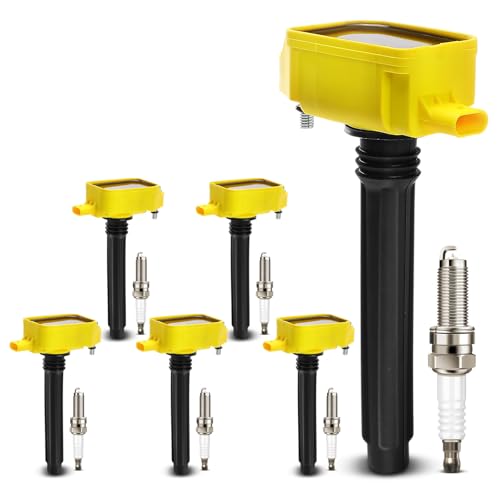 A-Premium Ignition Coil (Yellow) with 3-Pins and Iridium Spark Plugs Compatible with Ram 1500 3.6L 2019, Ram 1500 Classic 3.6L 2021 & Jeep Grand Cherokee 3.6L 2016-2018 & Dodge Durango 3.6L 2016-2018 by A-Premium - Image 9